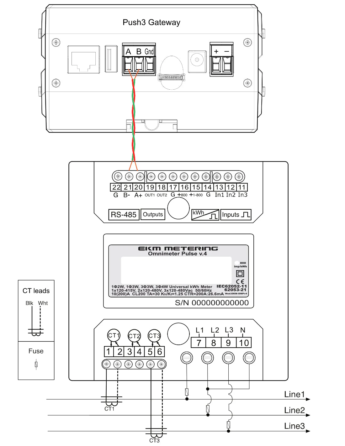 EKM Omnimeter Pulse v.4 – Pulse Counting, Relay Controlling, Universal Smart Electric Meter - Image 8